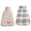 Reversible Checked Dog Jacket Coat Winter Warm Wholesale Dog Clothes